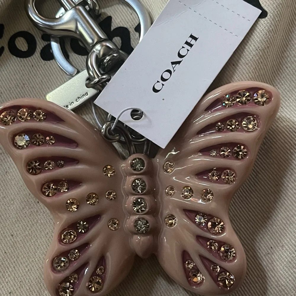 Coach butterfly bag charm authentic - Picture 3 of 5